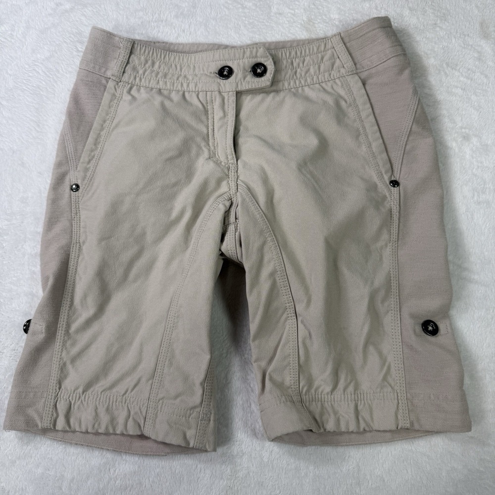 Lululemon Shorts Womens 4 Beige Ride On Bermuda Fossil Performance Luon Stretch